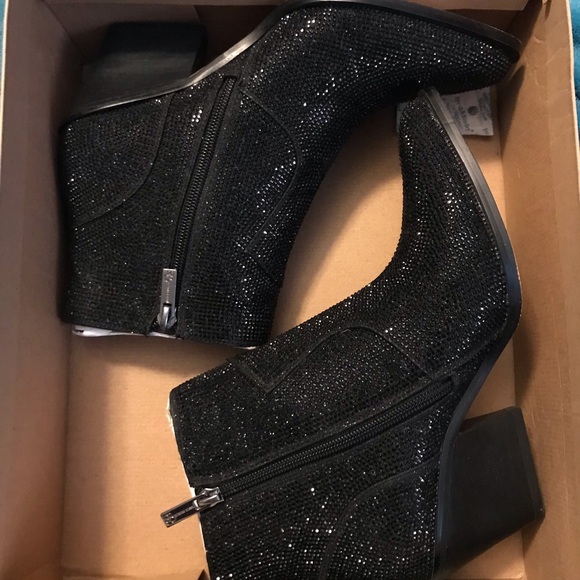 2 pairs of brand new !!! red and black Jessica Simpson new sparkly boots - Picture 4 of 12